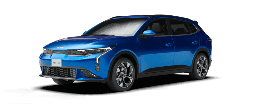 The all-new Kia K3 Cross Vibrant MT  lateral